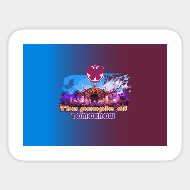 The people of tomorrowland Sticker by exploring time